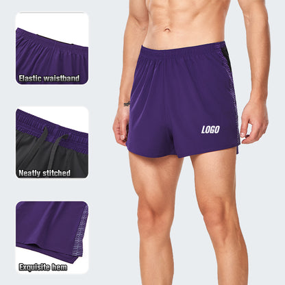 Custom Men’s 2-in-1 Athletic Shorts with Quick-Dry Outer Layer and Compression Liner