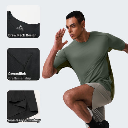 Neokin Custom Men’s Ultra-Light Quick-Dry Breathable Crew Neck T-Shirt