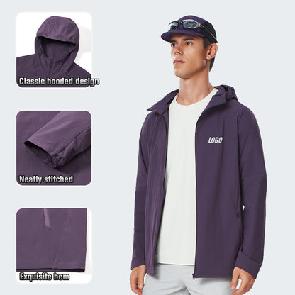 NEOKIN Gym Wear Manufacturer OEM Nylon Spandex Lightweight Heat Transfer Sports Jacket