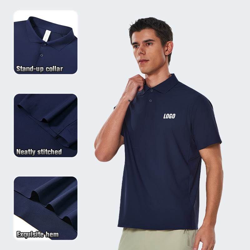 NEOKIN Activewear Manufacturer Custom Golf Polo Shirts Nylon Spandex Golf Shirts