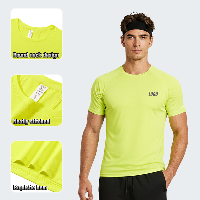 NEOKIN Custom Men’s Ultra-Light Quick-Dry T-Shirt Reflective Heat Transfer Running Wear Manufacturer