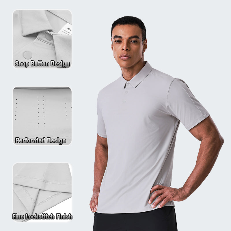 NEOKIN Men’s Cooling Breathable Active Polo Shirt with UV Protection
