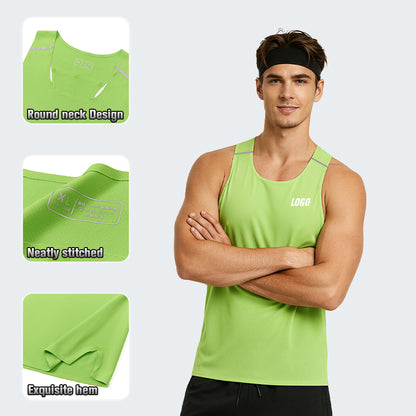 NEOKIN Custom Professional Marathon Running Activewear Vest Mens Tank Top