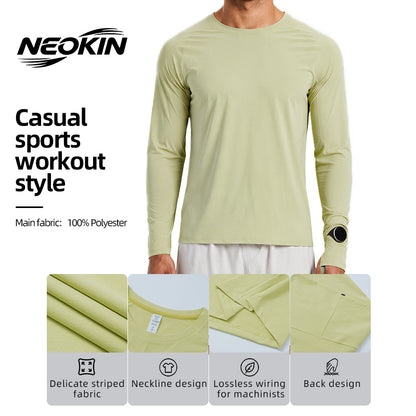 NEOKIN Men's Moisture Wicking Long Sleeve Training Shirt | 135G Performance Top