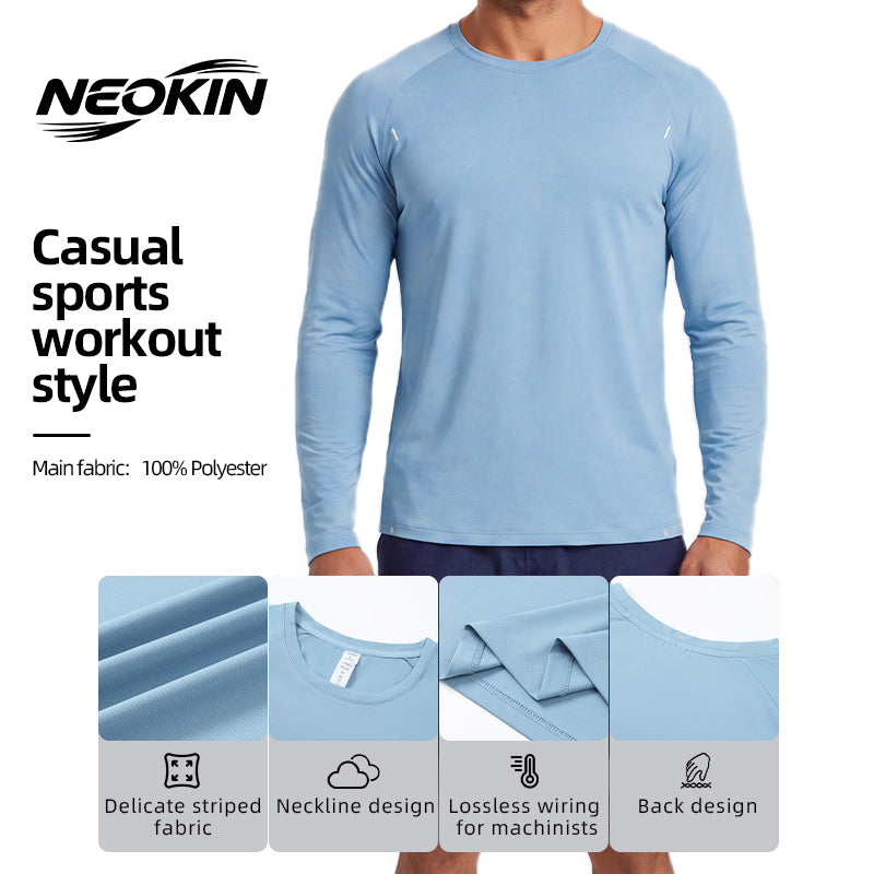 NEOKIN Men's Long Sleeve Running Shirt Manufacturer | Lightweight Quick Dry Training Top