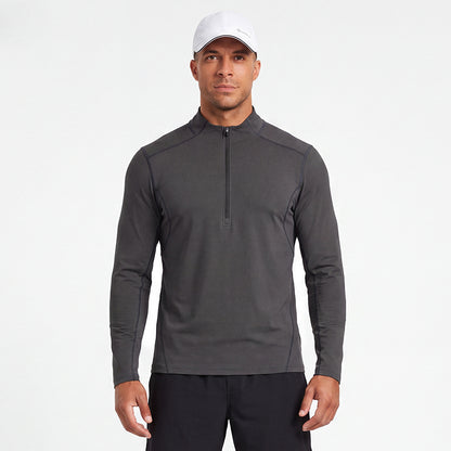 Men's UPF 50+ Quarter Zip Training Top Manufacturer | Long Sleeve Sports Shirt