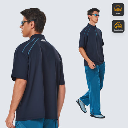 NEOKIN Men’s Cooling Stretch Quarter-Zip T-Shirt