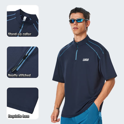 NEOKIN Men’s Cooling Stretch Quarter-Zip T-Shirt