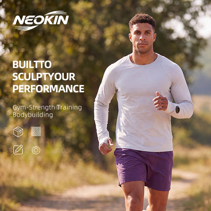 NEOKIN Men's Lightweight Long Sleeve Running Shirt Manufacturer | High Stretch Training Top