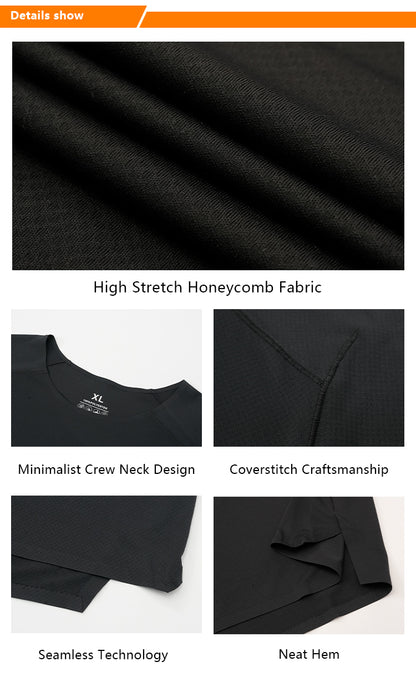 Neokin Custom Men’s Ultra-Light Quick-Dry Breathable Crew Neck T-Shirt
