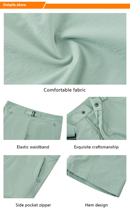 NEOKIN Custom Men’s Quick-Dry Woven Golf Shorts with Adjustable Belt and Zipper Pockets