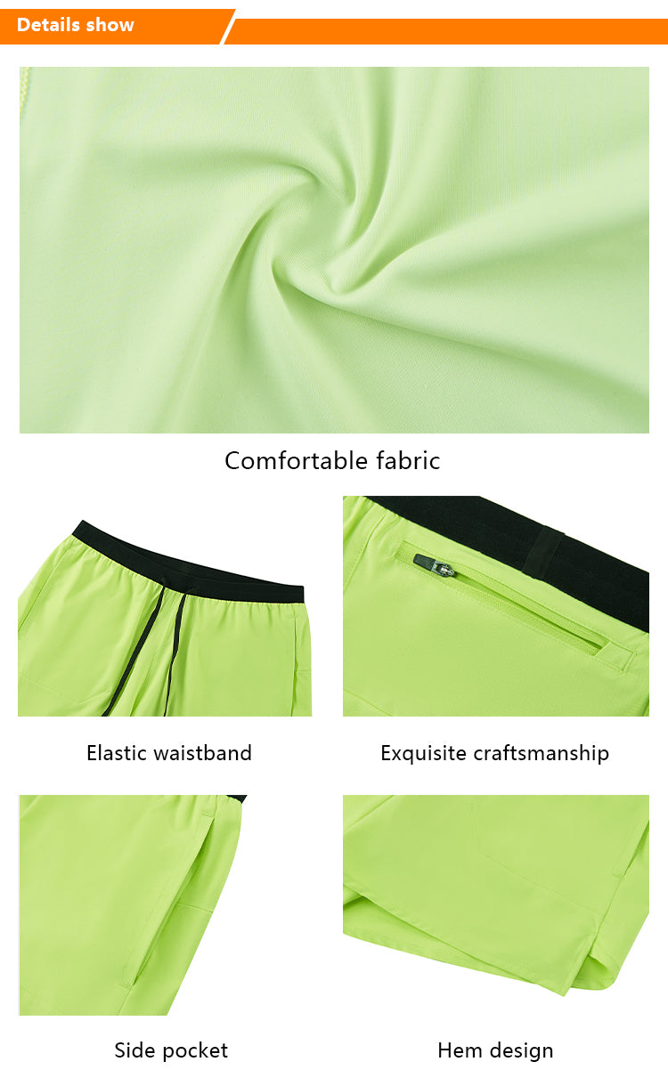 NEOKIN Wholesale Men’s Breathable 2-in-1 Training Shorts for Running, Fitness and Activewear
