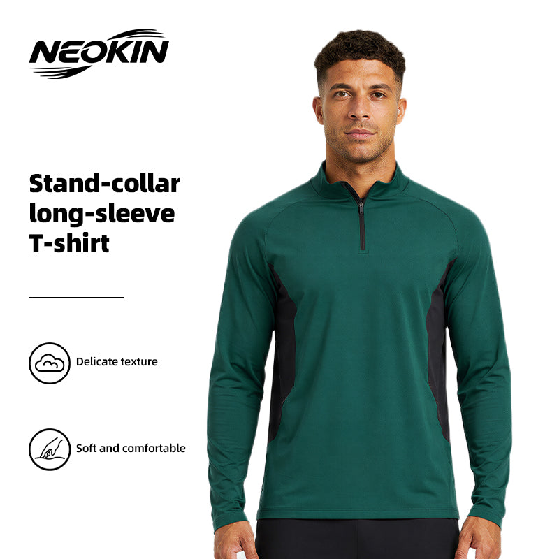 NEOKIN Men's Quarter Zip Training Top Manufacturer | 235G Warm Stretch Sports Shirt